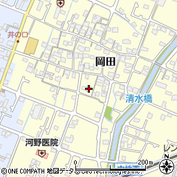 兵庫県姫路市岡田561周辺の地図