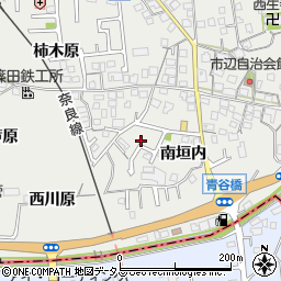 京都府城陽市市辺南垣内35周辺の地図