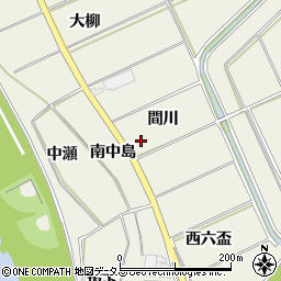 愛知県豊川市三上町間川周辺の地図