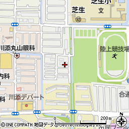 大阪府高槻市芝生町4丁目64周辺の地図