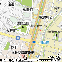 ゴルフ５豊川インター店周辺の地図