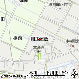 愛知県西尾市一色町開正細工屋敷周辺の地図