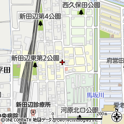 京都府京田辺市河原平田13-46周辺の地図