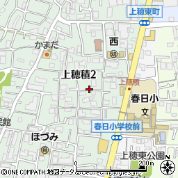 大阪府茨木市上穂積2丁目9周辺の地図