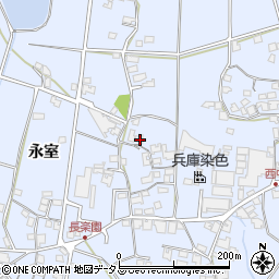 兵庫県加古川市志方町永室227周辺の地図