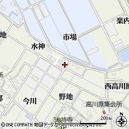 愛知県豊川市三上町水神周辺の地図