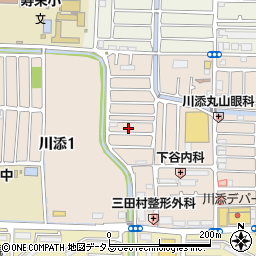 大阪府高槻市川添2丁目31周辺の地図
