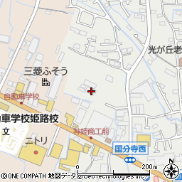 兵庫県姫路市御国野町国分寺39周辺の地図