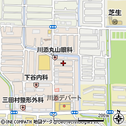 大阪府高槻市川添2丁目7周辺の地図