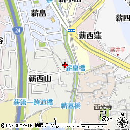 京都府京田辺市薪西山54-1周辺の地図