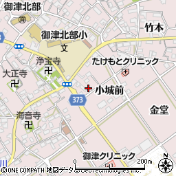 愛知県豊川市御津町広石小城前71-3周辺の地図