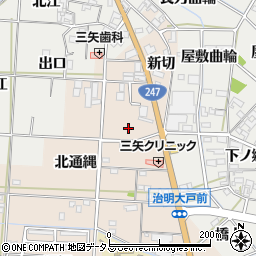 愛知県西尾市一色町治明本地周辺の地図