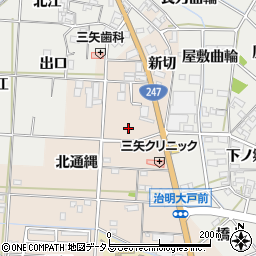 愛知県西尾市一色町治明（本地）周辺の地図