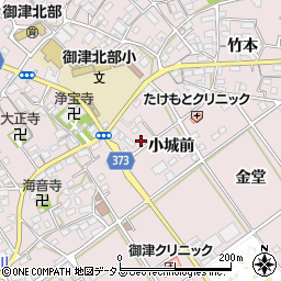 愛知県豊川市御津町広石小城前71周辺の地図