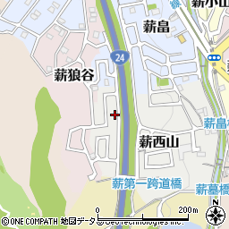 京都府京田辺市薪西山40-39周辺の地図