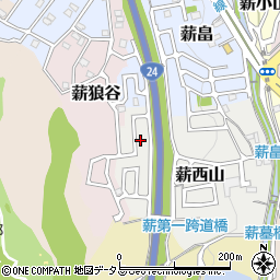 京都府京田辺市薪西山40-30周辺の地図