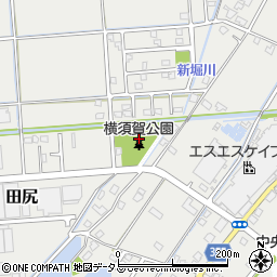 横須賀公園周辺の地図