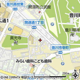 愛知県豊川市若宮町26周辺の地図