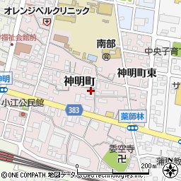 愛知県蒲郡市神明町12-11周辺の地図