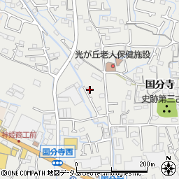兵庫県姫路市御国野町国分寺189-1周辺の地図