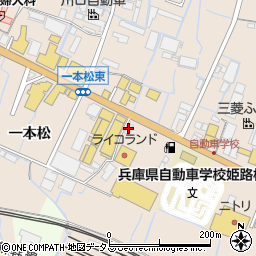 松屋姫路花田店周辺の地図