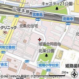 兵庫県姫路市北条周辺の地図