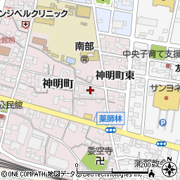 愛知県蒲郡市神明町15周辺の地図