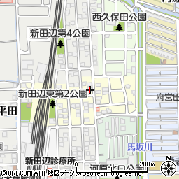 京都府京田辺市河原平田13-47周辺の地図