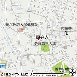 兵庫県姫路市御国野町国分寺345-12周辺の地図