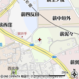 京都府京田辺市薪高木周辺の地図