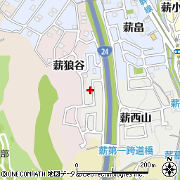 京都府京田辺市薪西山40-18周辺の地図