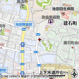 大阪府池田市栄本町11-2周辺の地図