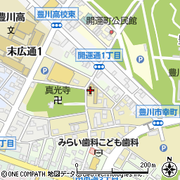 豊川周辺の地図