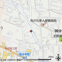 兵庫県姫路市御国野町国分寺183-1周辺の地図