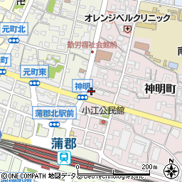 愛知県蒲郡市神明町10-1周辺の地図
