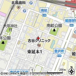 テラモト生花園姫路駅南店周辺の地図