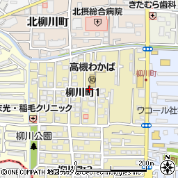 〒569-0853 大阪府高槻市柳川町の地図
