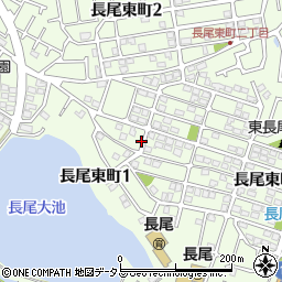 大阪府枚方市長尾東町周辺の地図