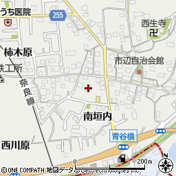 京都府城陽市市辺南垣内22周辺の地図