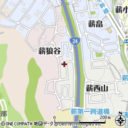 京都府京田辺市薪西山40-20周辺の地図