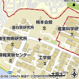 阪大微生物病研究会（一般財団法人）　大阪本部周辺の地図