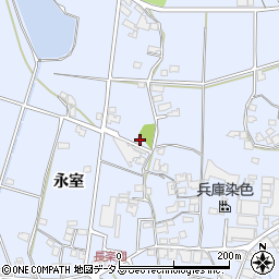 兵庫県加古川市志方町永室221周辺の地図