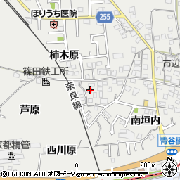 京都府城陽市市辺南垣内5周辺の地図