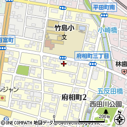 愛知県蒲郡市府相町周辺の地図