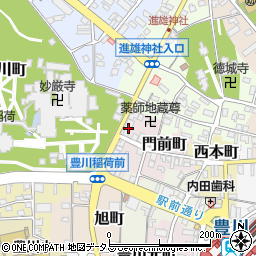 EASE 豊川門前周辺の地図