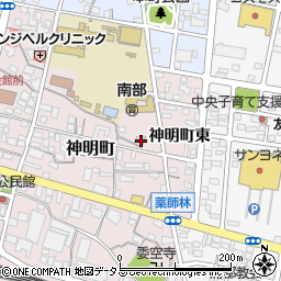 愛知県蒲郡市神明町20周辺の地図