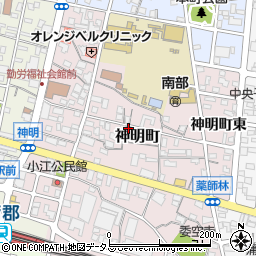 愛知県蒲郡市神明町16-8周辺の地図