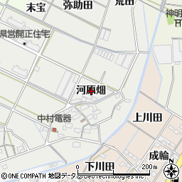 愛知県西尾市一色町開正河原畑周辺の地図