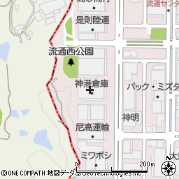 神港倉庫株式会社　阪神流通センター　倉庫事務所周辺の地図