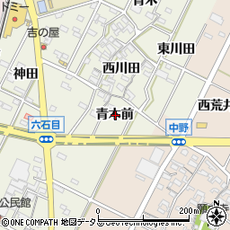 愛知県西尾市吉良町上横須賀青木前周辺の地図
